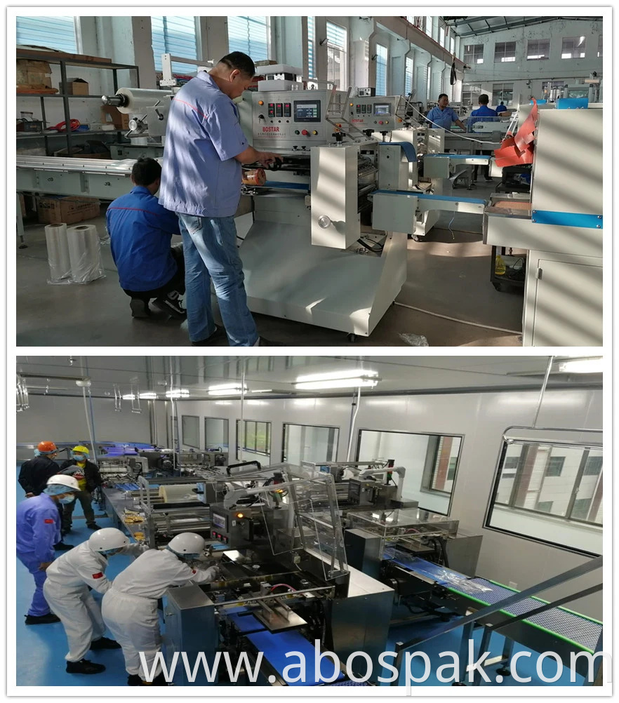 Bostar Automatic Easy Operate and High Quality Tortilla Baked Pancake Pillow Packing Wrap Machine